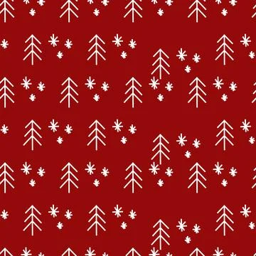 Vector. Christmas and New Year seamless pattern. Stock Illustration