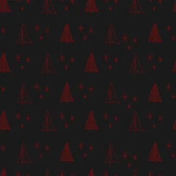 Vector. Christmas and New Year seamless pattern. Stock Illustration