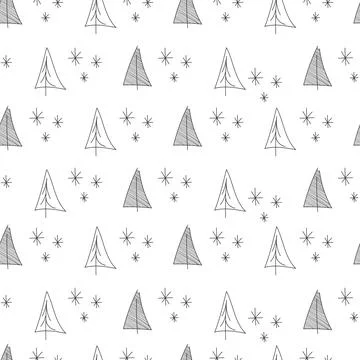Vector. Christmas and New Year seamless pattern. Stock Illustration