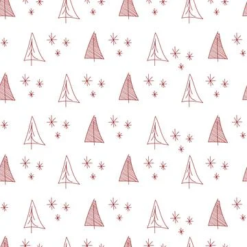 Vector. Christmas and New Year seamless pattern. Stock Illustration