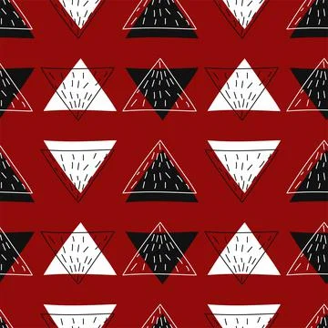 Vector. Christmas and New Year seamless pattern. Stock Illustration