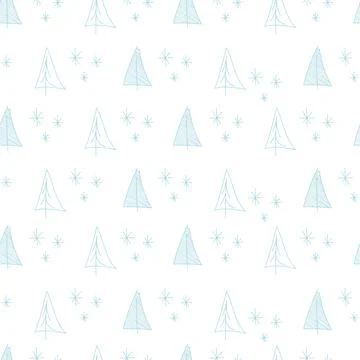 Vector. Christmas and New Year seamless pattern. Stock Illustration