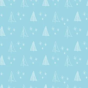 Vector. Christmas and New Year seamless pattern. Stock Illustration