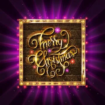 Vector Christmas and new year 2020 wishes on card. Stock Illustration