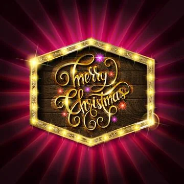 Vector Christmas and new year 2020 wishes on card. Stock Illustration