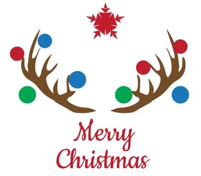 Vector Christmas Antlers Stock Illustration