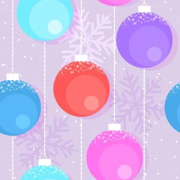 Vector Christmas  background with decorative balls Stock-Illustration