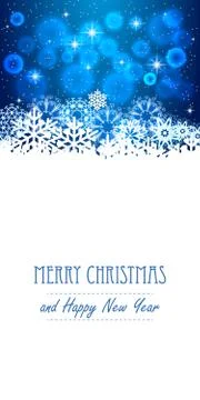 Vector christmas background with snowflakes Illustrazione stock