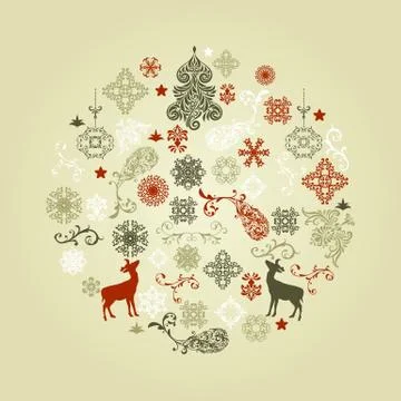 Vector christmas  ball Stock Illustration