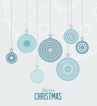 Vector Christmas balls Stock Illustration