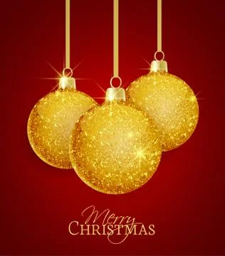 Vector Christmas balls Stock Illustration