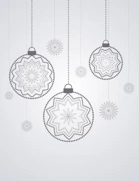 Vector Christmas balls Stock Illustration