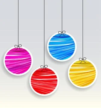 Vector Christmas balls Stock Illustration