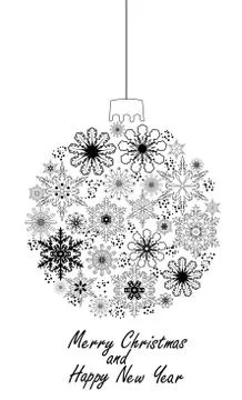Vector Christmas Balls Illustrazione stock