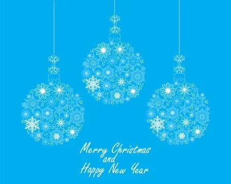 Vector Christmas Balls Stock Illustration