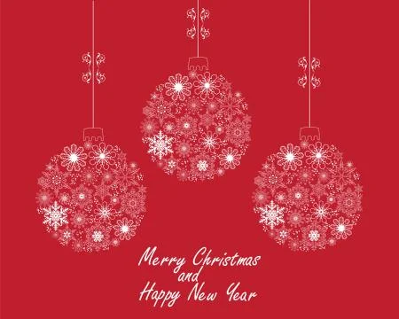 Vector Christmas Balls Stock Illustration