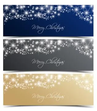 Vector Christmas banners Illustrazione stock