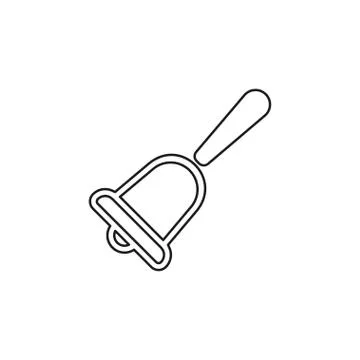 Vector christmas bell illustration Stock Illustration