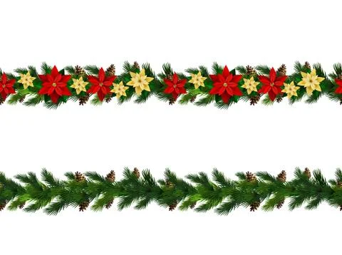 Vector Christmas Border イラスト素材