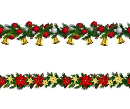 Vector Christmas Border Stock Illustration