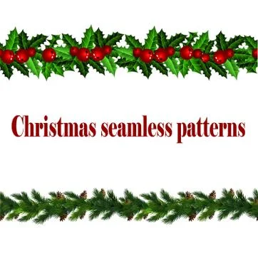 Vector Christmas Border Stock Illustration