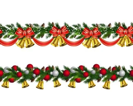 Vector Christmas Border Stock Illustration