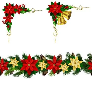 Vector Christmas Border Stock Illustration