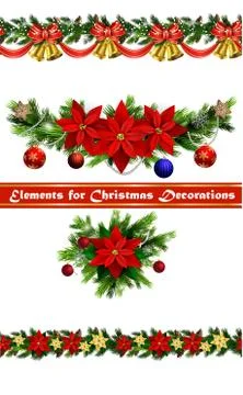 Vector Christmas Border イラスト素材
