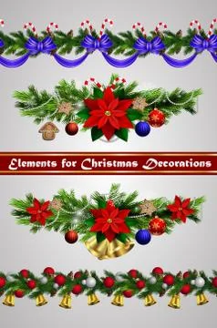 Vector Christmas Border イラスト素材