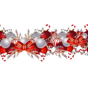 Vector Christmas Border イラスト素材