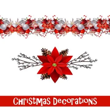 Vector Christmas Border イラスト素材