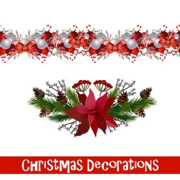 Vector Christmas Border Stock Illustration