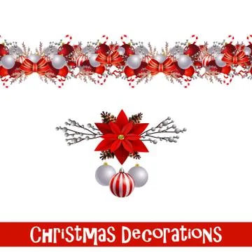 Vector Christmas Border Stock Illustration