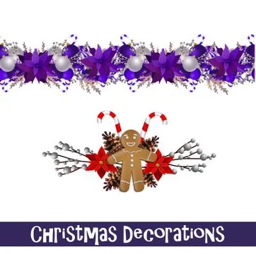 Vector Christmas Border Stock-Illustration