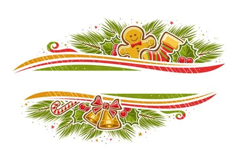 Vector Christmas Border Stock Illustration