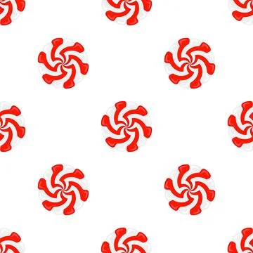 Vector Christmas candy seamless pattern. Lollipop sugar caramel. Cartoon de.. 스톡 일러스트