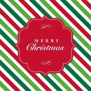 Vector christmas card frame and pattern Illustrazione stock