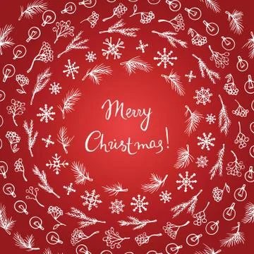 Vector Christmas card Stock Illustration