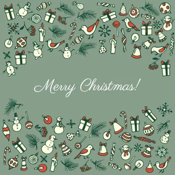 Vector Christmas card Stock Illustration