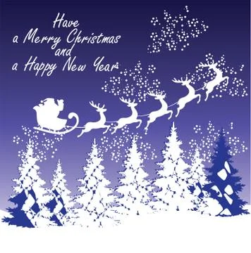 Vector Christmas Card Stock Illustration