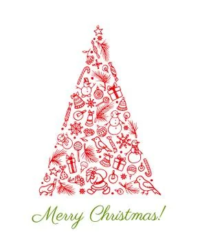 Vector Christmas card Stock Illustration