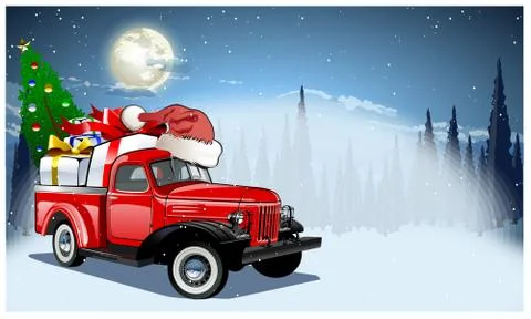 Vector Christmas Card Illustrazione stock