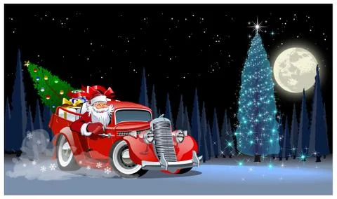 Vector Christmas Card Stock Illustration