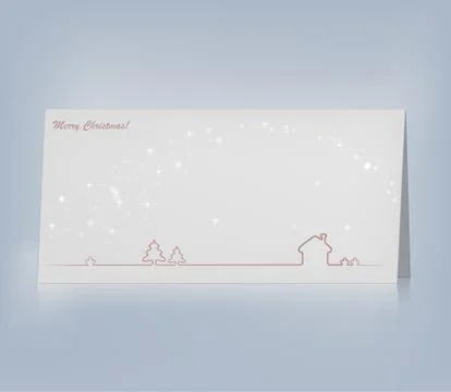 Vector Christmas card. Stock Illustration