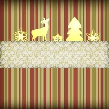 Vector  christmas composition Stock Illustration
