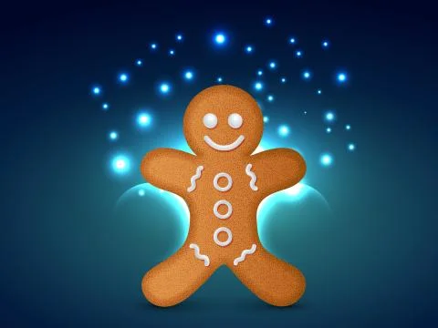 Vector christmas cookie Stock Illustration