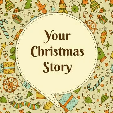 Vector christmas doodles Stock Illustration