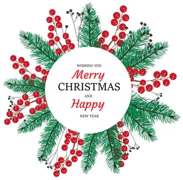 Vector Christmas Frame Stock Illustration