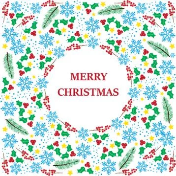 Vector Christmas Frame Stock Illustration