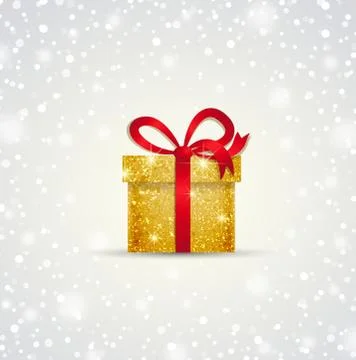 Vector Christmas gift Stock Illustration